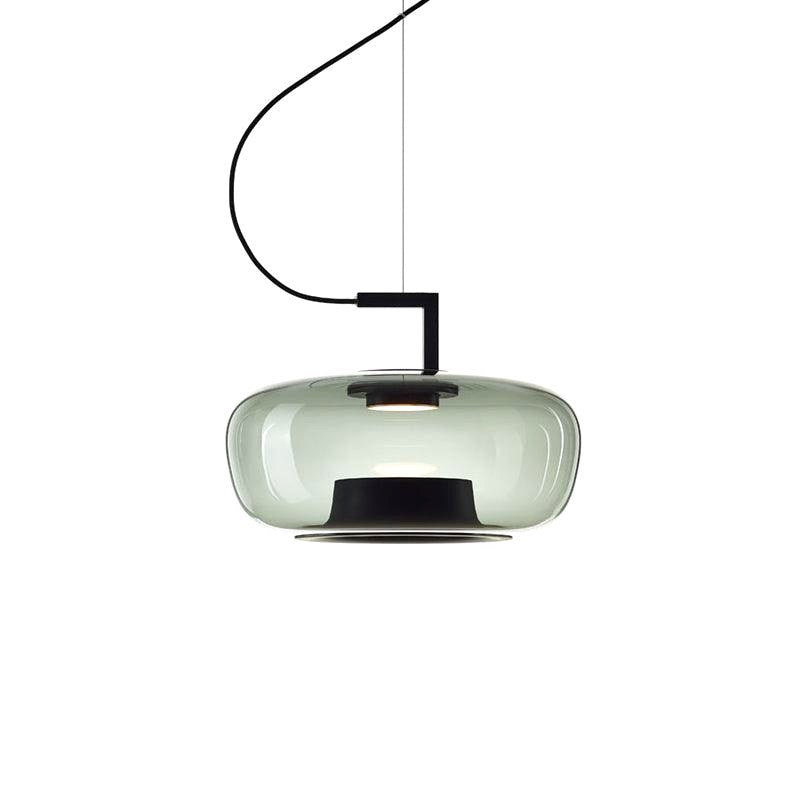 Suspension Contemporaine en Verre et Aluminium