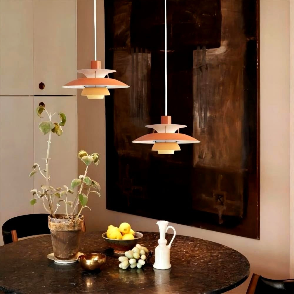 Suspension Macaron avec Abat-Jour. 15 Coloris -