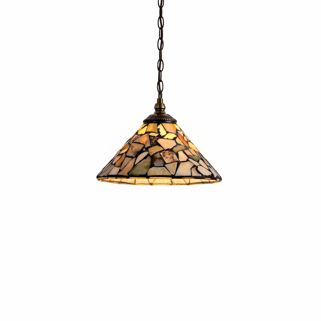 Tiffany Vintage LED Suspension Métal Verre Chambre À Coucher/Salon