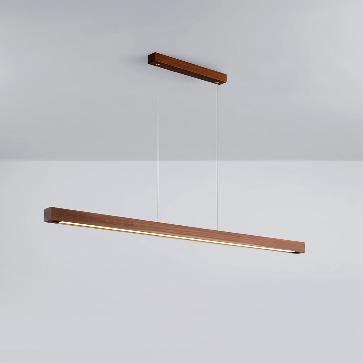 Elowen Suspension linéaire minimaliste en bois