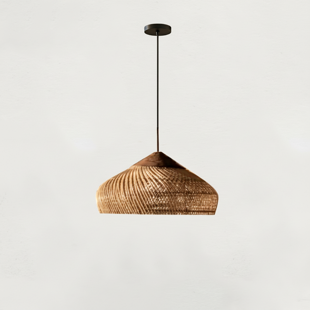 Evelyn Suspension en Rotin Tressé pour Salon