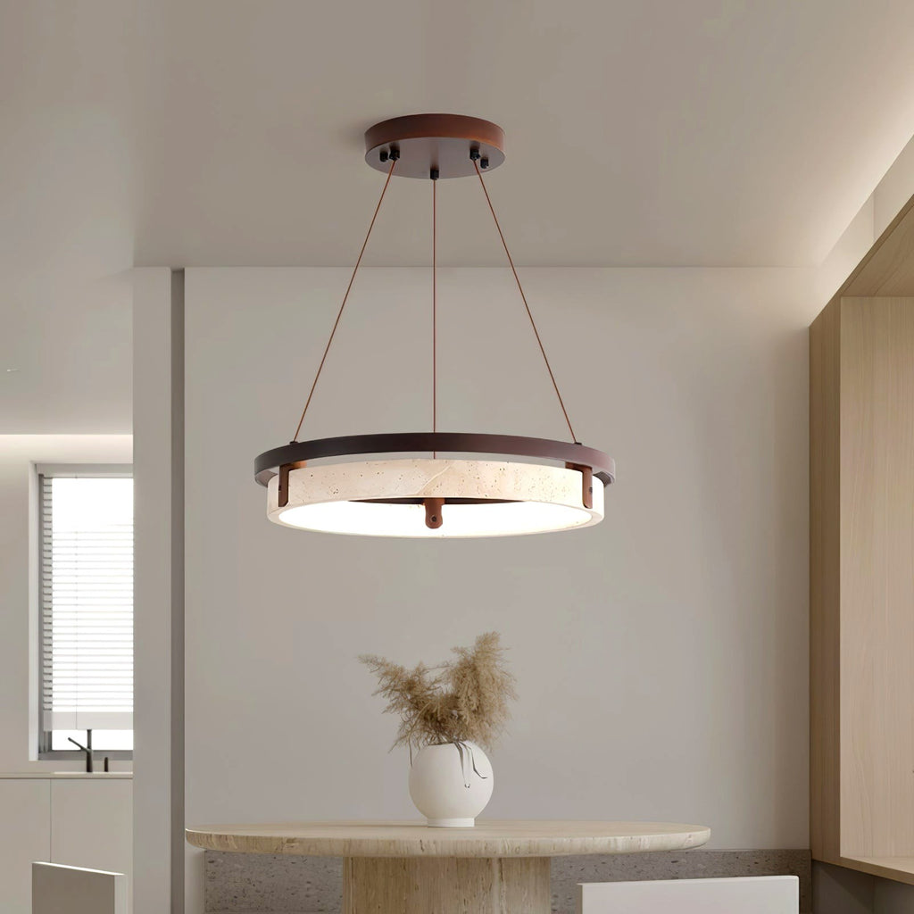 Veraearae Suspension Moderne en Travertin