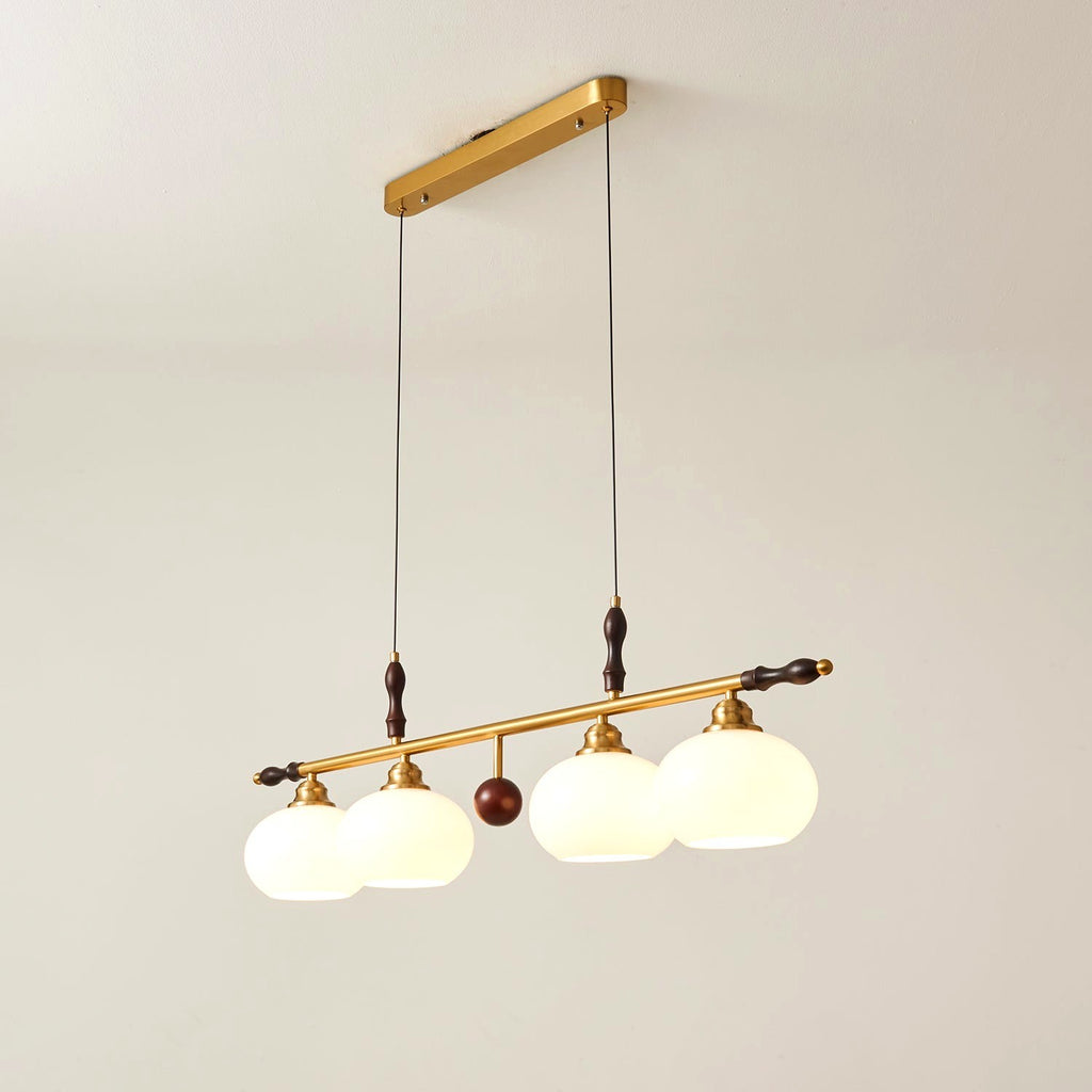 Sylvara Suspension en Bois et Verre Premium