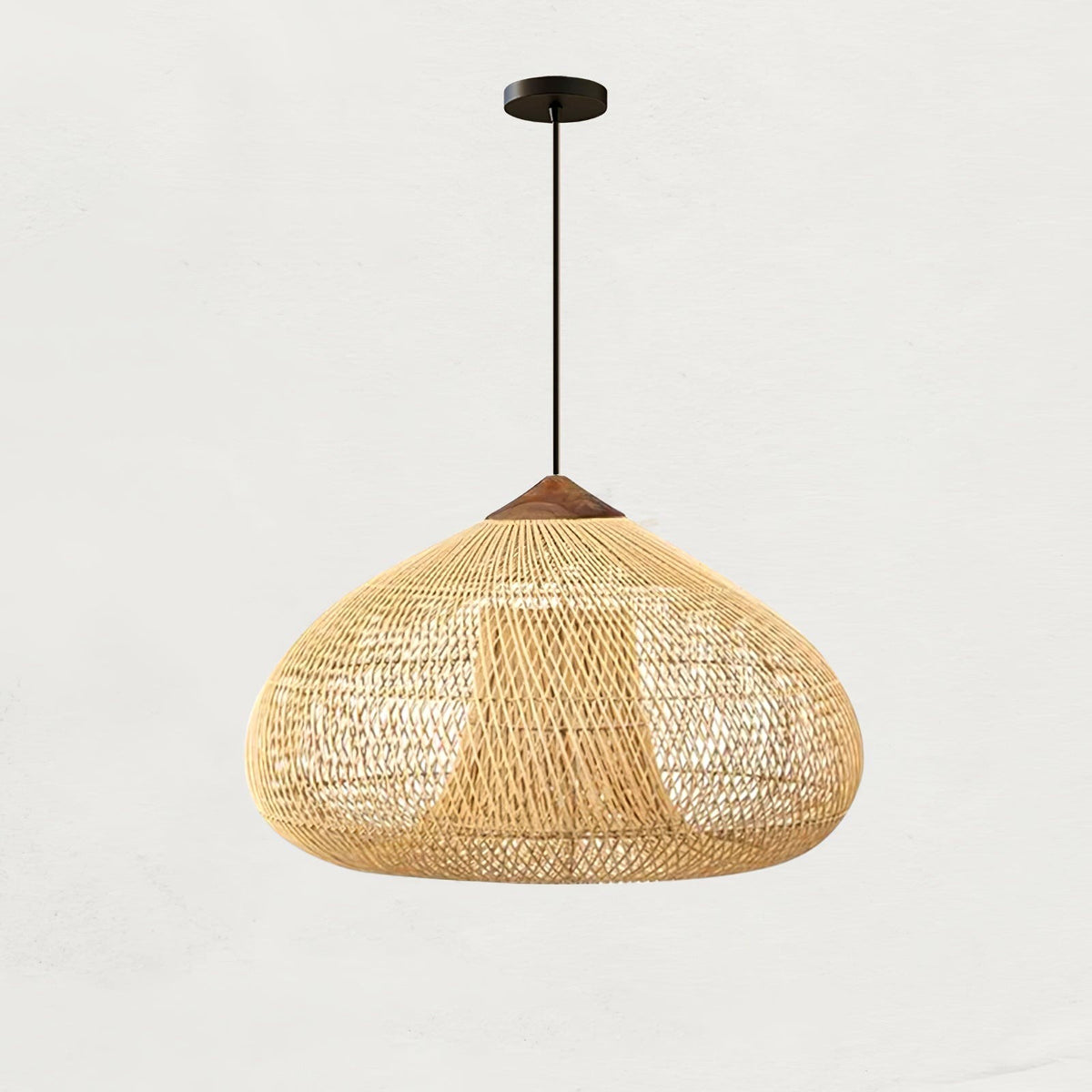 Evelyn Suspension en Rotin Tressé pour Salon