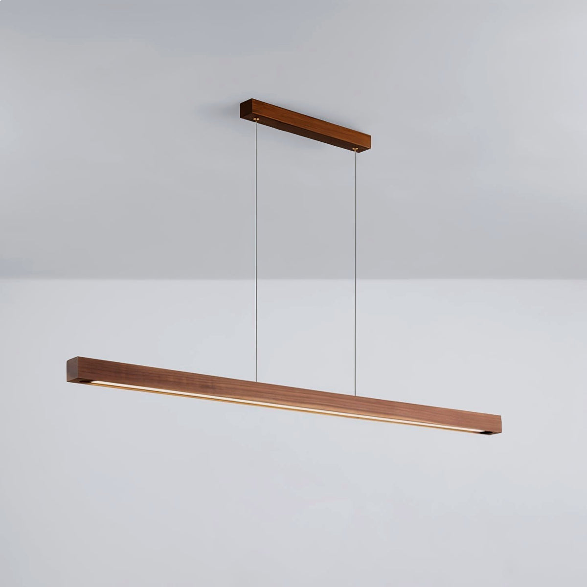 Elowen Suspension linéaire minimaliste en bois