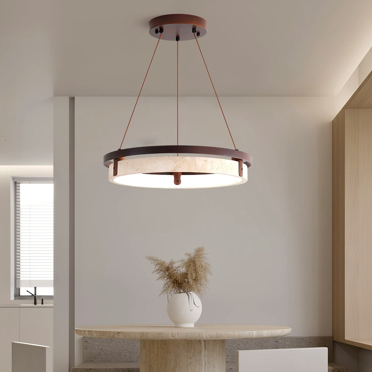Veraearae Suspension Moderne en Travertin