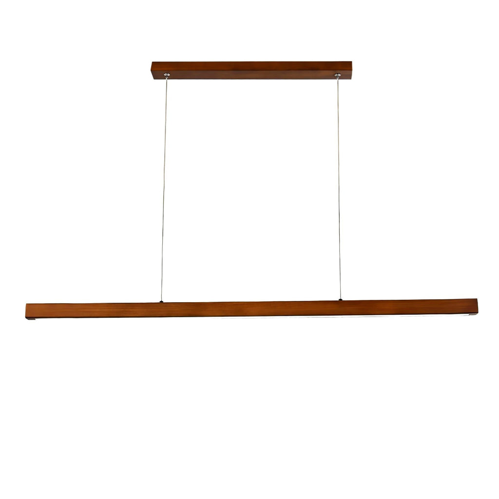Elowen Suspension linéaire minimaliste en bois