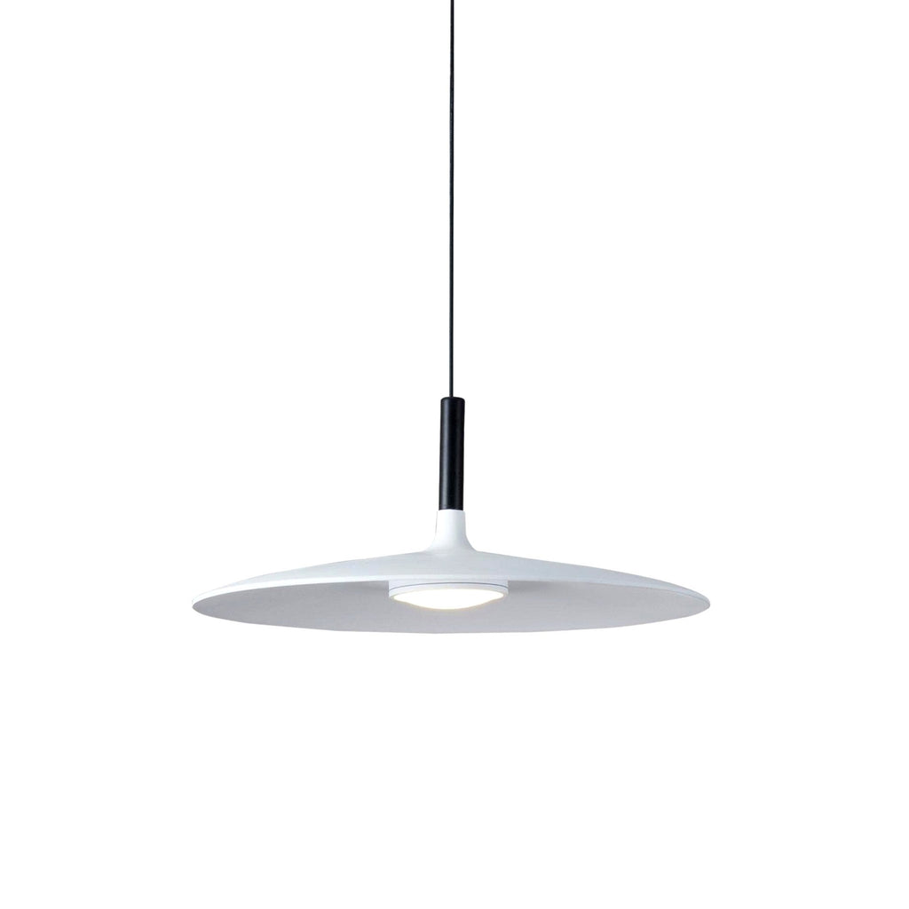 Lustra Suspension Lampe Disque Plat en Aluminium