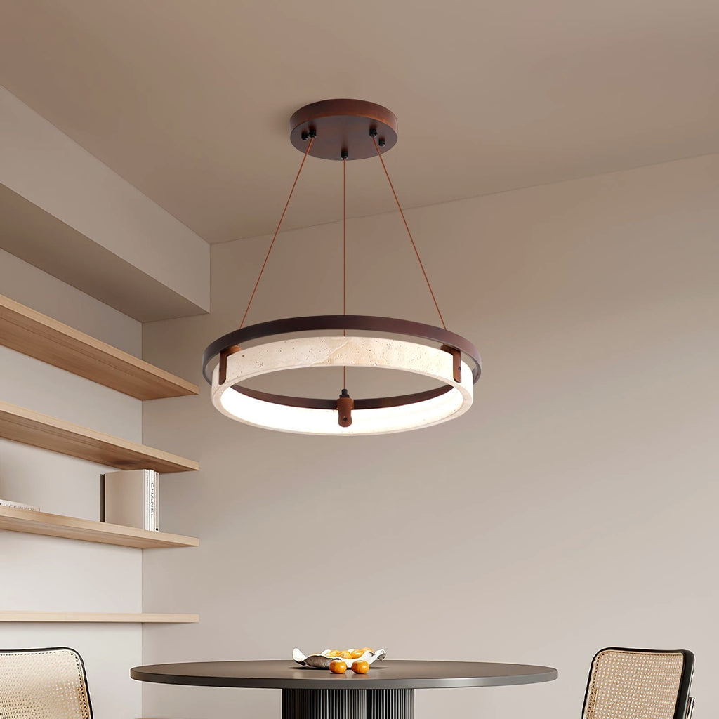 Veraearae Suspension Moderne en Travertin