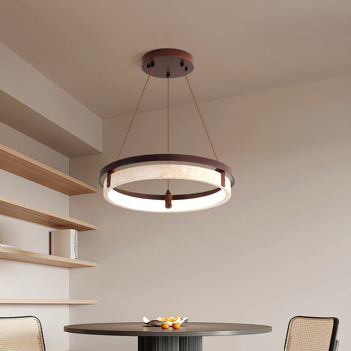 Veraearae Suspension Moderne en Travertin