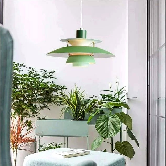 Suspension Macaron avec Abat-Jour. 15 Coloris -