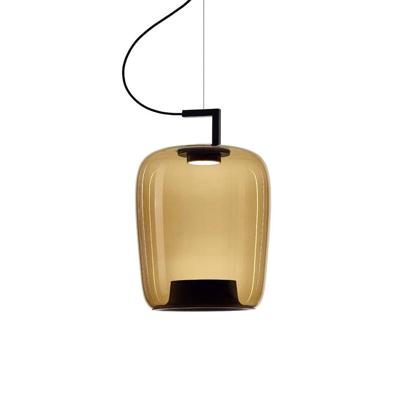 Suspension Contemporaine en Verre et Aluminium