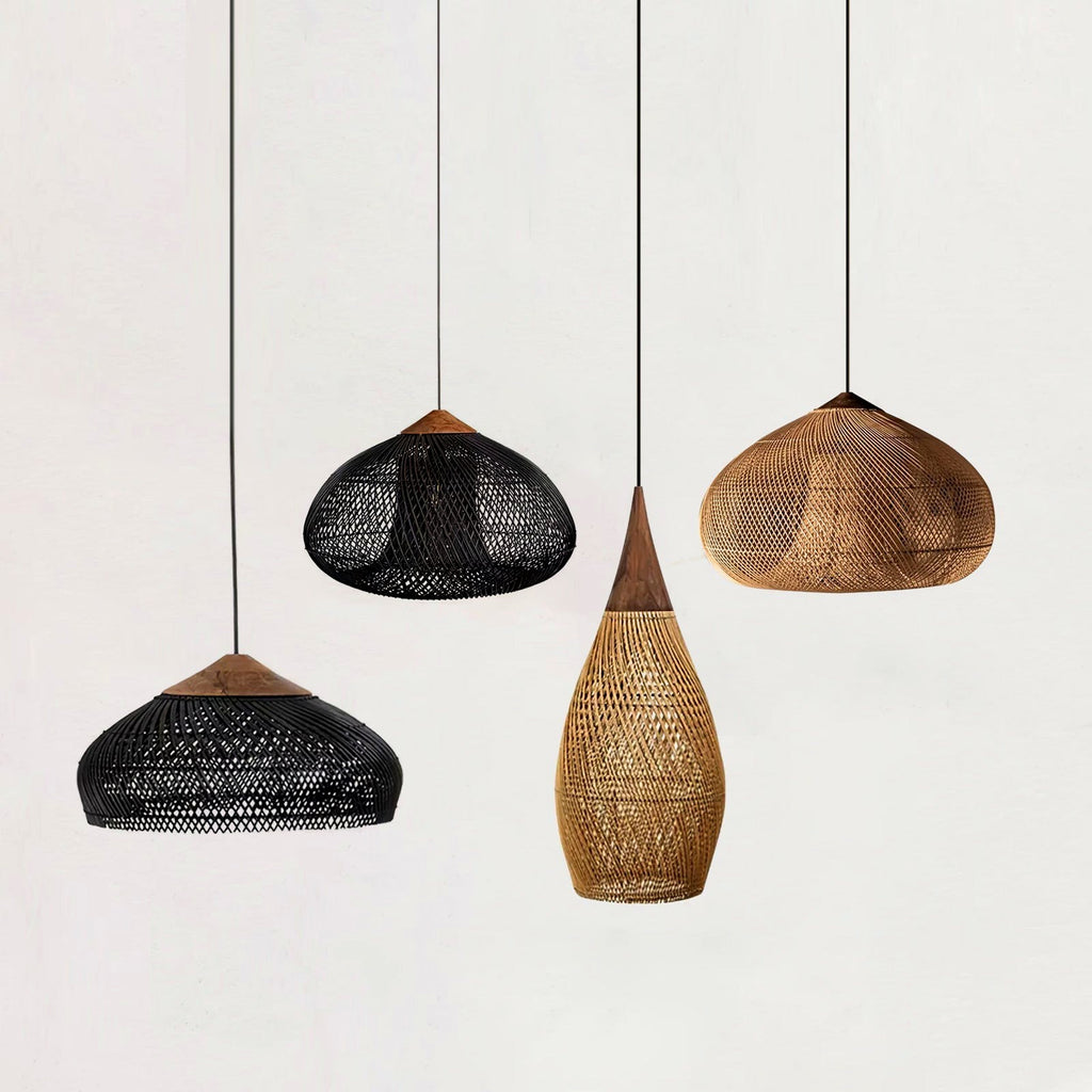 Evelyn Suspension en Rotin Tressé pour Salon