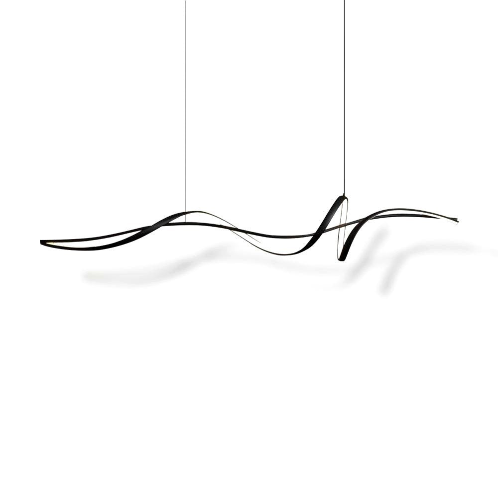 Aveline Suspension moderne LED Wave noire