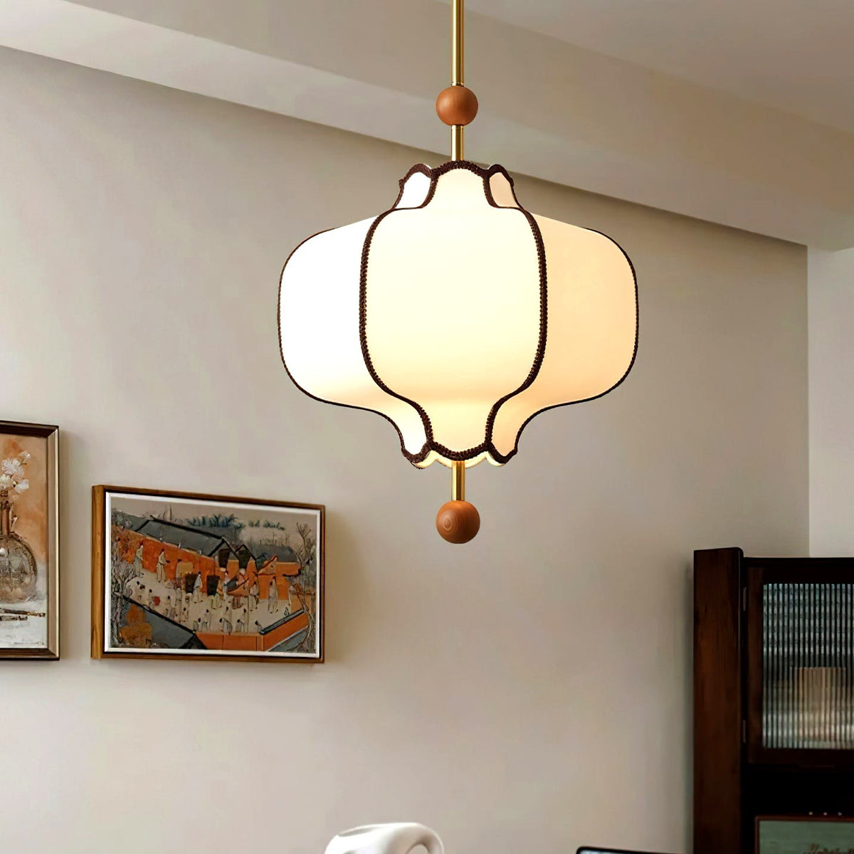 Aura Suspension lanterne en Tissu
