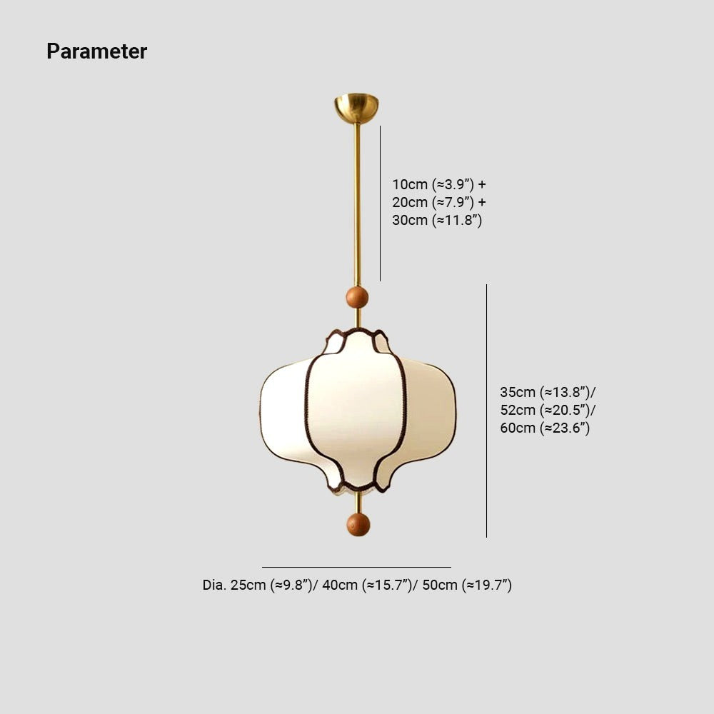Aura Suspension lanterne en Tissu