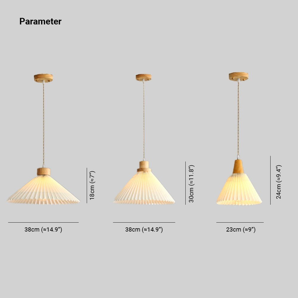 Ritta Suspension Cluster, Plissé 4 Styles