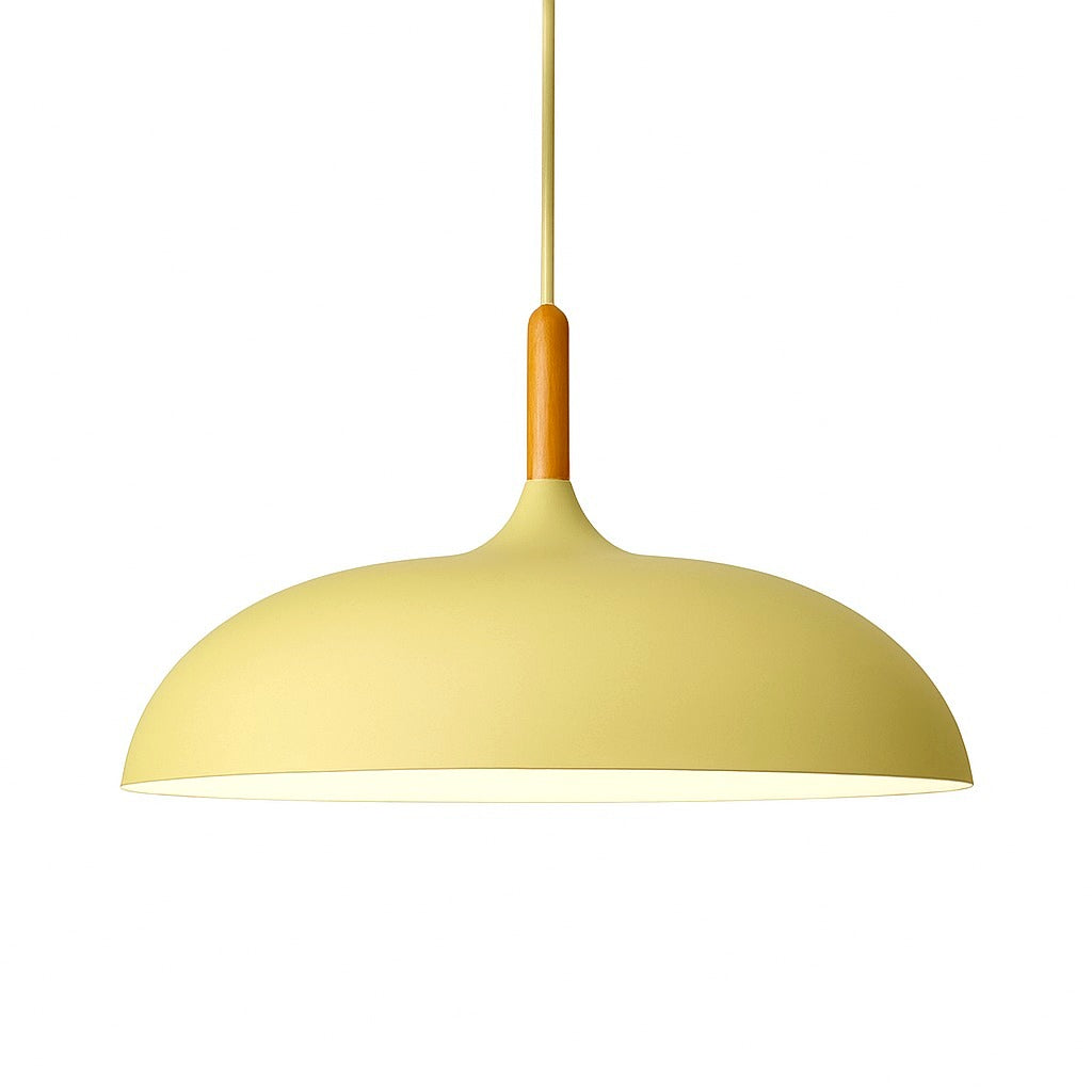 Suspension Aluminium Colorée avec Tige en Bois - photo 11