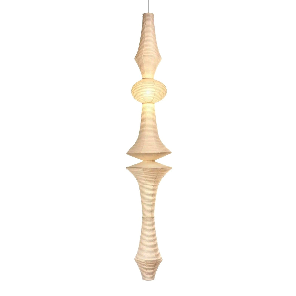 Lustra Suspension Luminaire Papier Washi E pour Salon