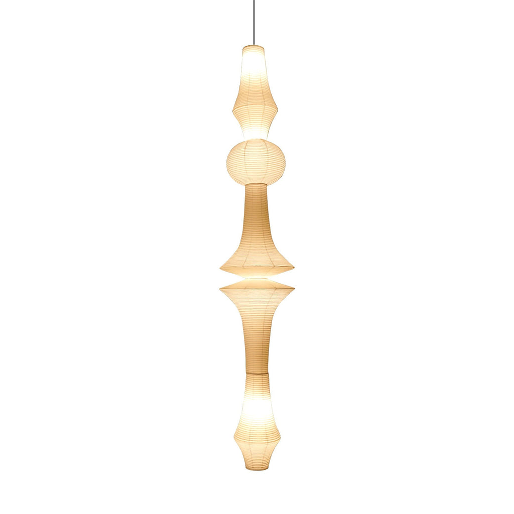 Lustra Suspension Luminaire Papier Washi E pour Salon