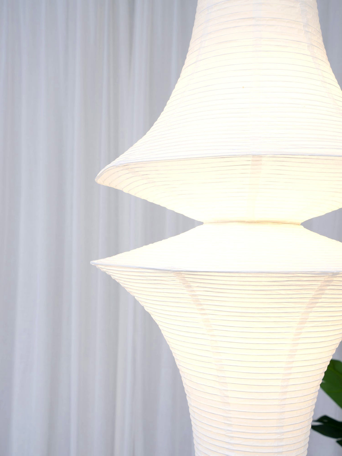 Lustra Suspension Luminaire Papier Washi E pour Salon