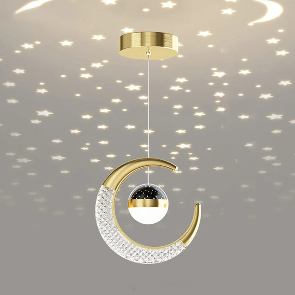 Suspension étoile avec projecteur pour enfant Image