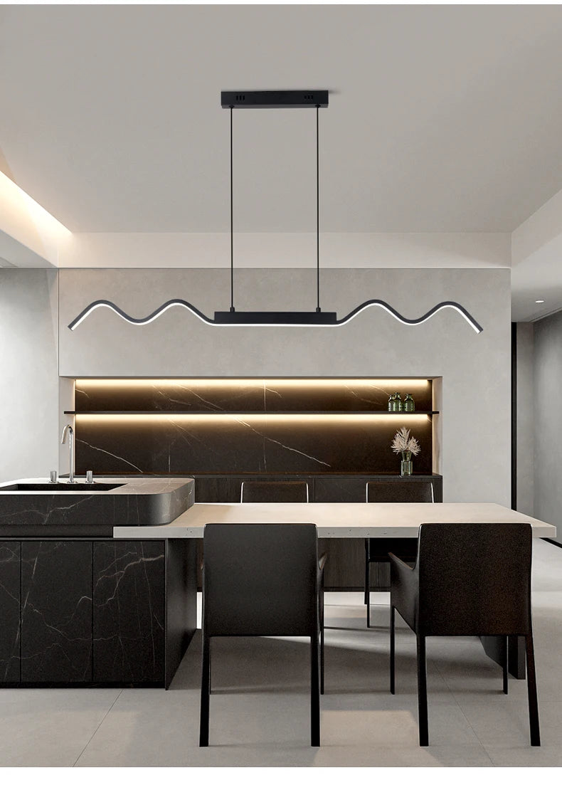 Suspension linéaire en métal design moderne