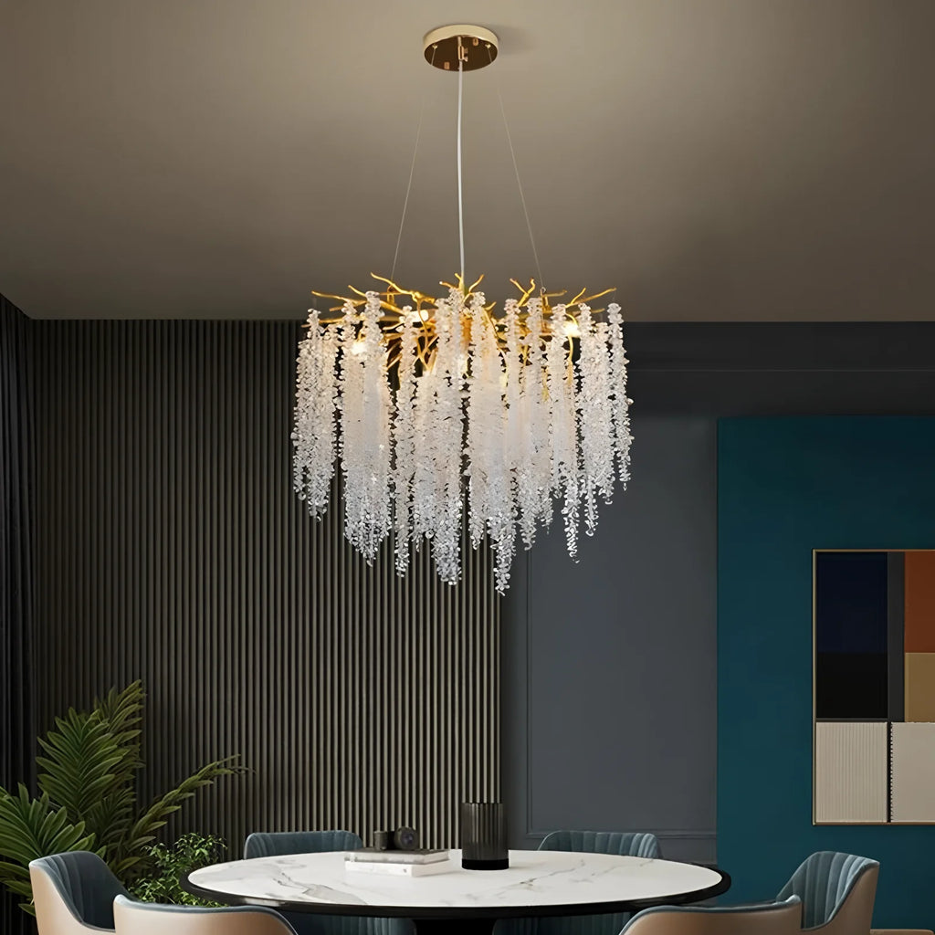 Lustre en cristal design moderne