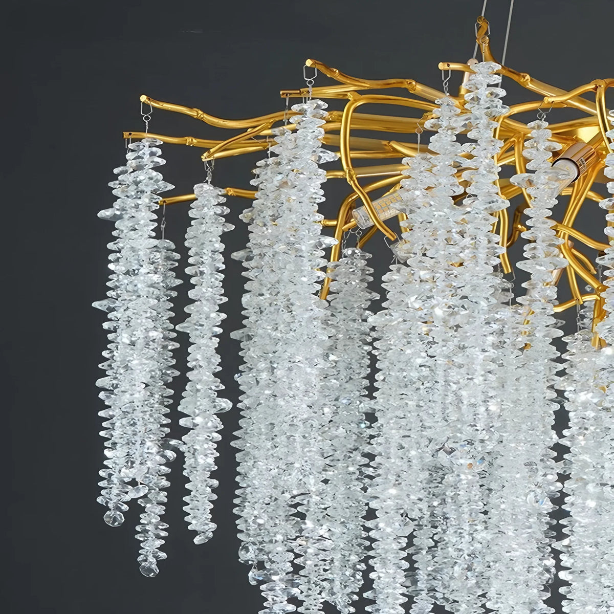 Lustre en cristal design moderne