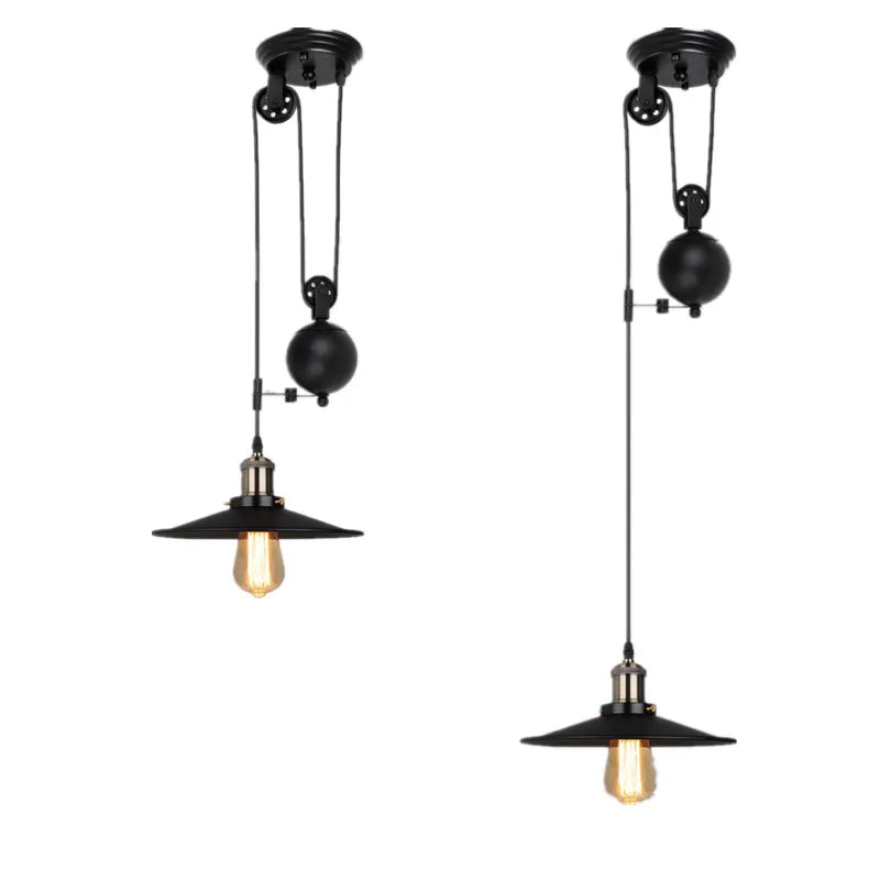 Suspension cloche en métal design industriel