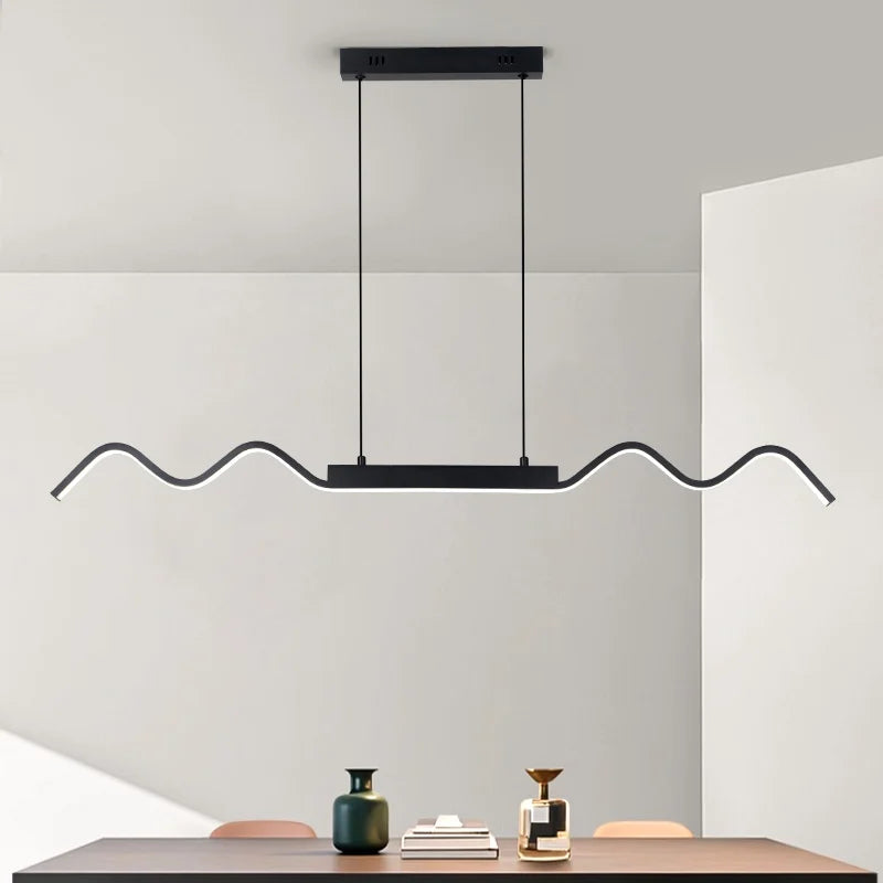 Suspension linéaire en métal design moderne