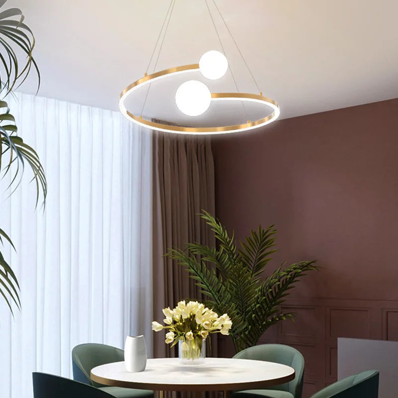 Suspension spirale en métal design moderne