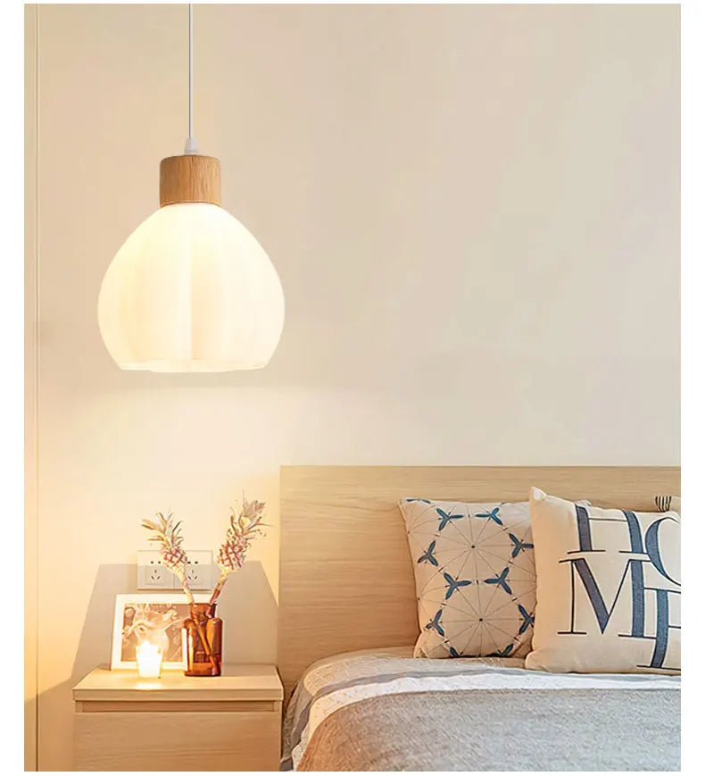 Suspension en bois design scandinave