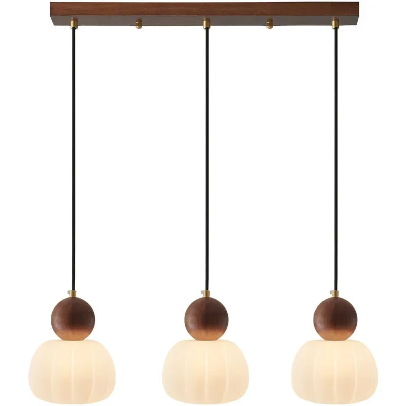 Suspension en bois design vintage