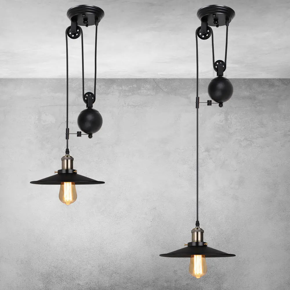 Suspension cloche en métal design industriel