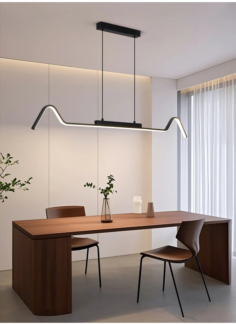 Suspension linéaire en métal design moderne
