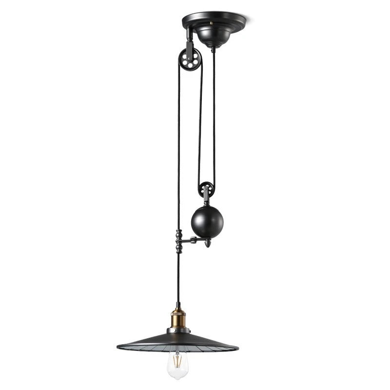 Suspension cloche en métal design industriel