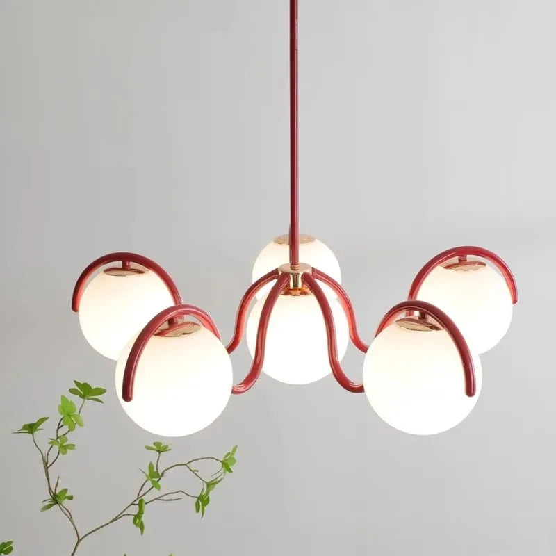 Suspension boule en verre design moderne Image