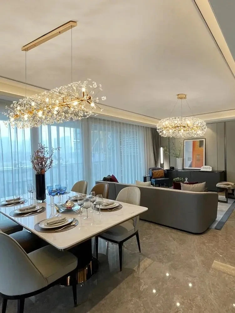 Suspension en cristal design contemporain