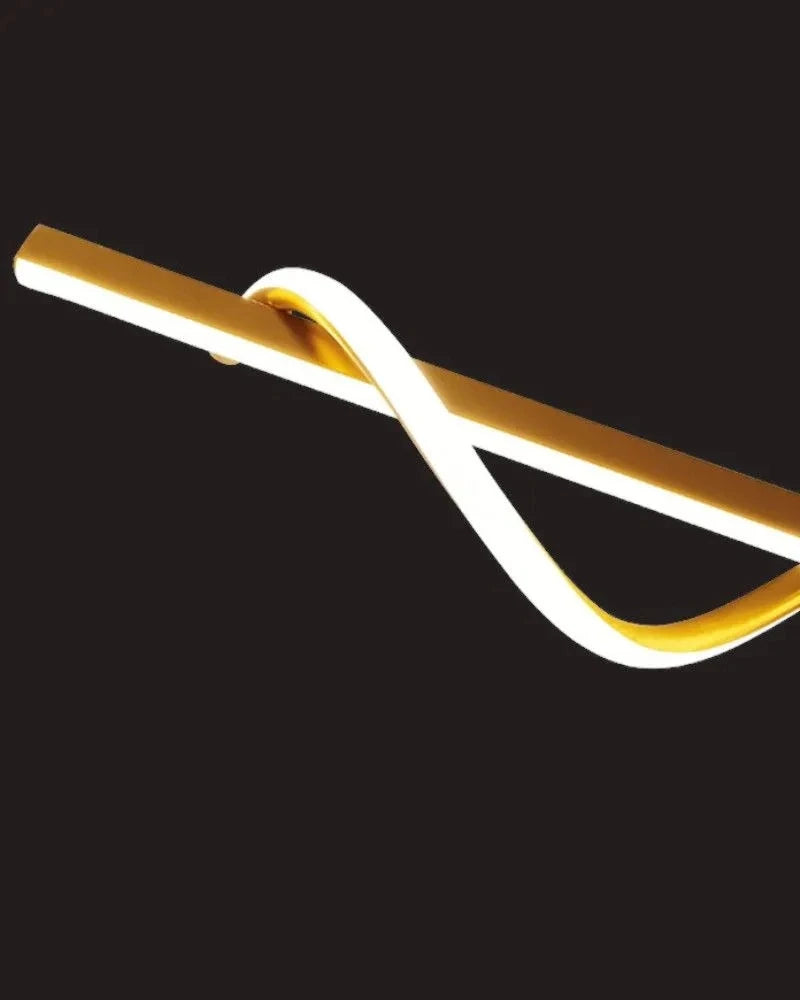 Suspension vague et barre linéaire en métal design moderne