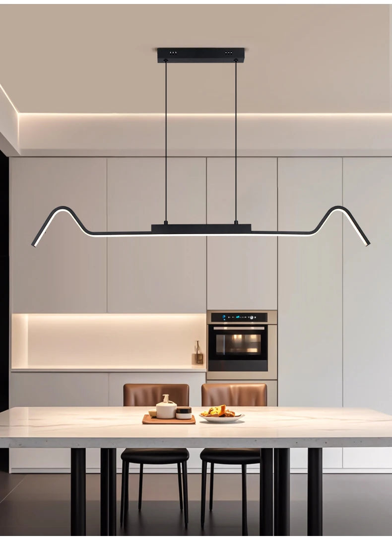 Suspension linéaire en métal design moderne