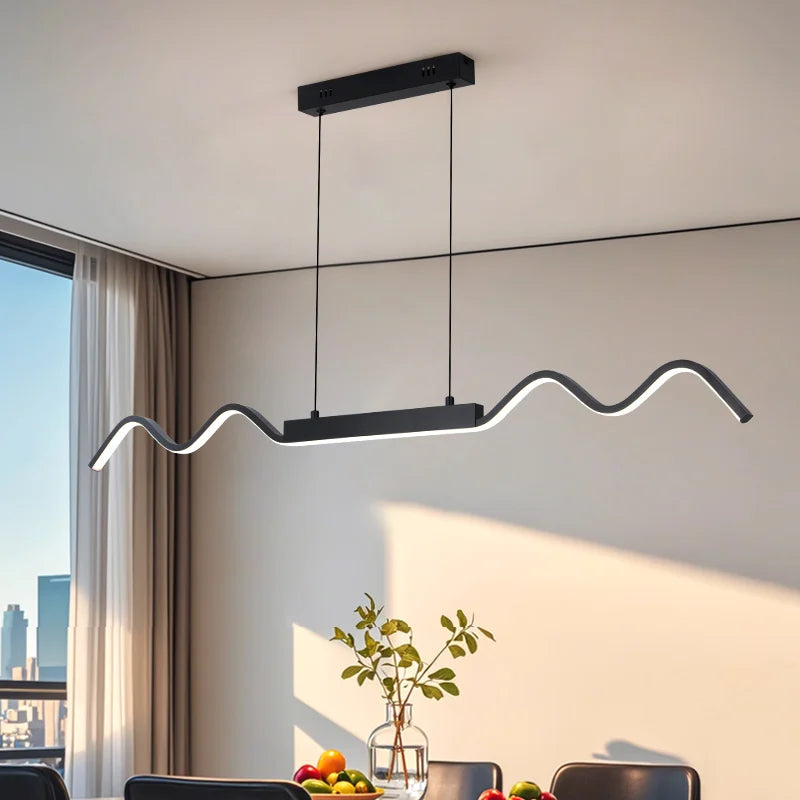 Suspension linéaire en métal design moderne