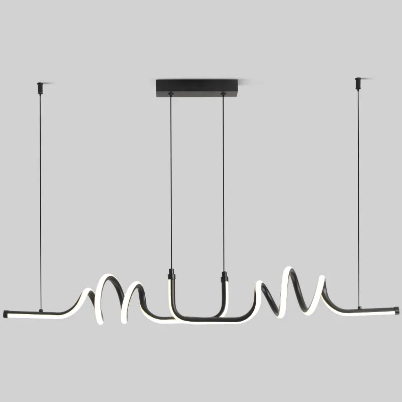 Suspension spirale en métal design moderne