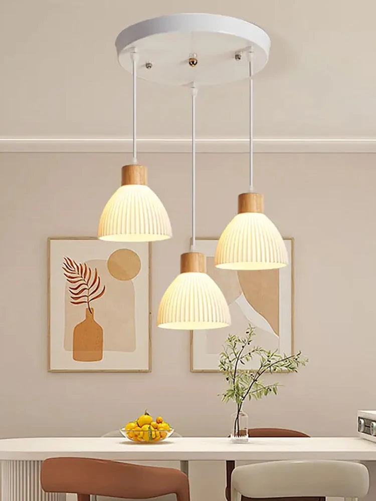 Suspension en bois design scandinave