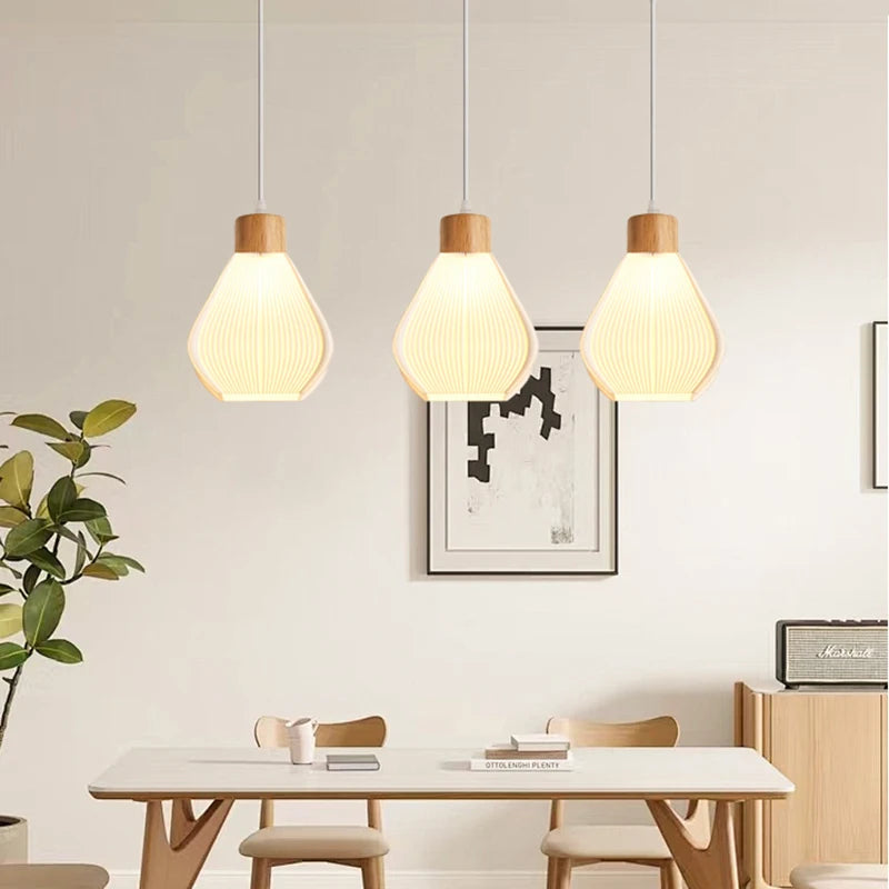 Suspension en bois design scandinave