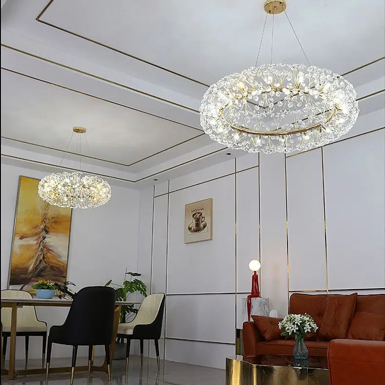 Suspension en cristal design contemporain