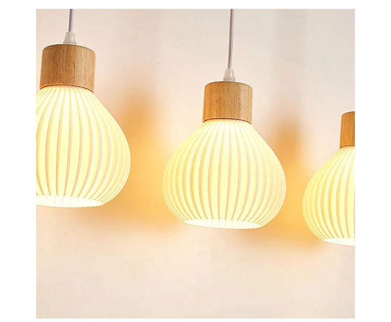 Suspension en bois design scandinave