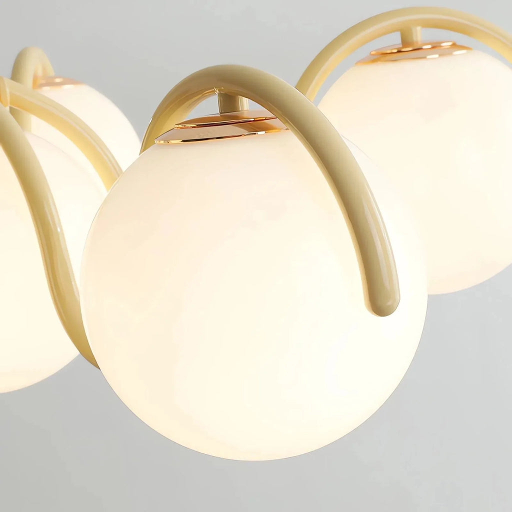 Suspension boule en verre design moderne