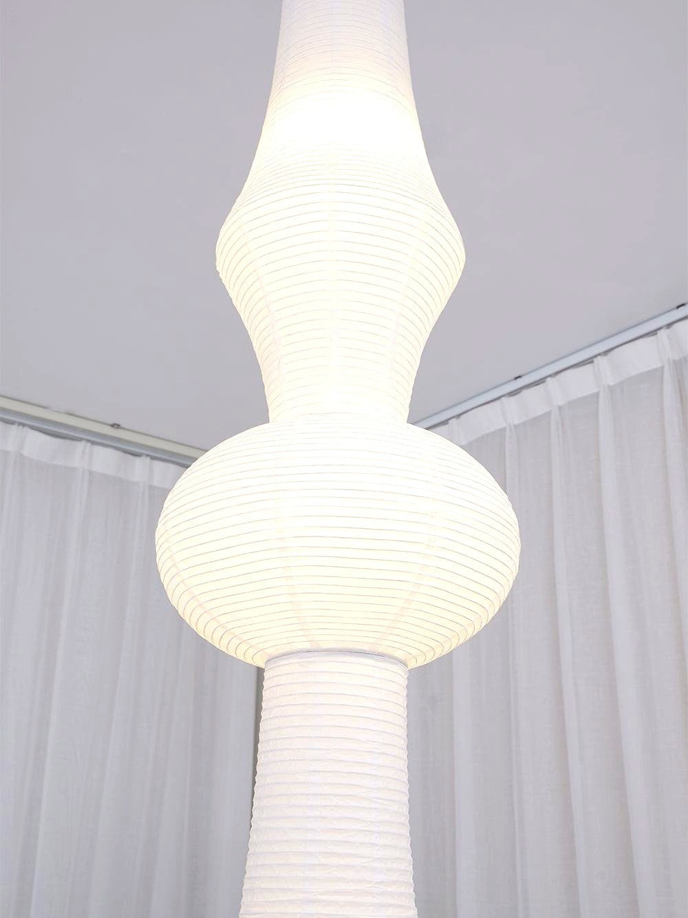 Lustra Suspension Luminaire Papier Washi E pour Salon