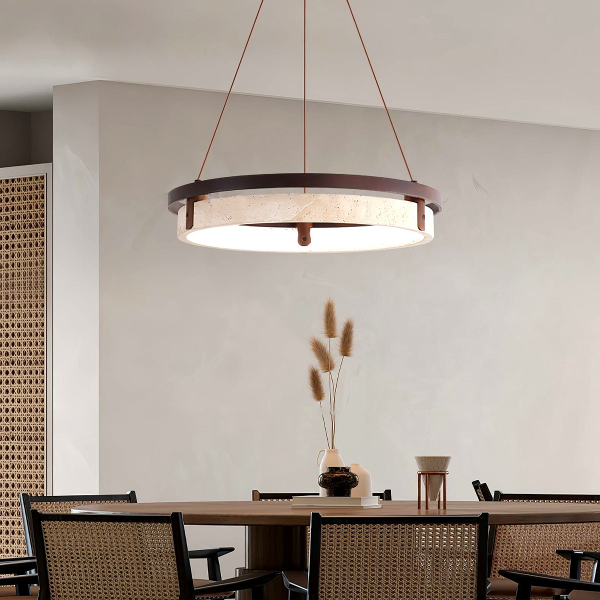 Veraearae Suspension Moderne en Travertin